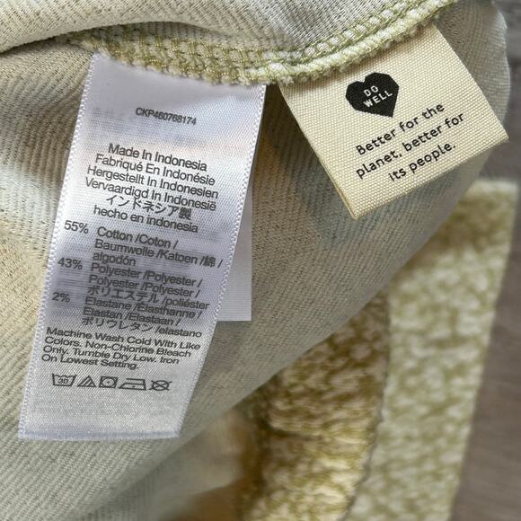 NWT Madewell Cream Floral Cotton Top with Flutter Sleeves Cottagecore XXS - Picture 4 of 6